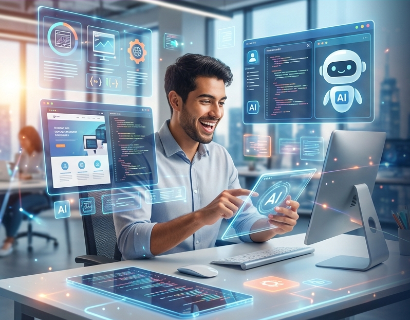 Diseño web profesional con tecnología AI